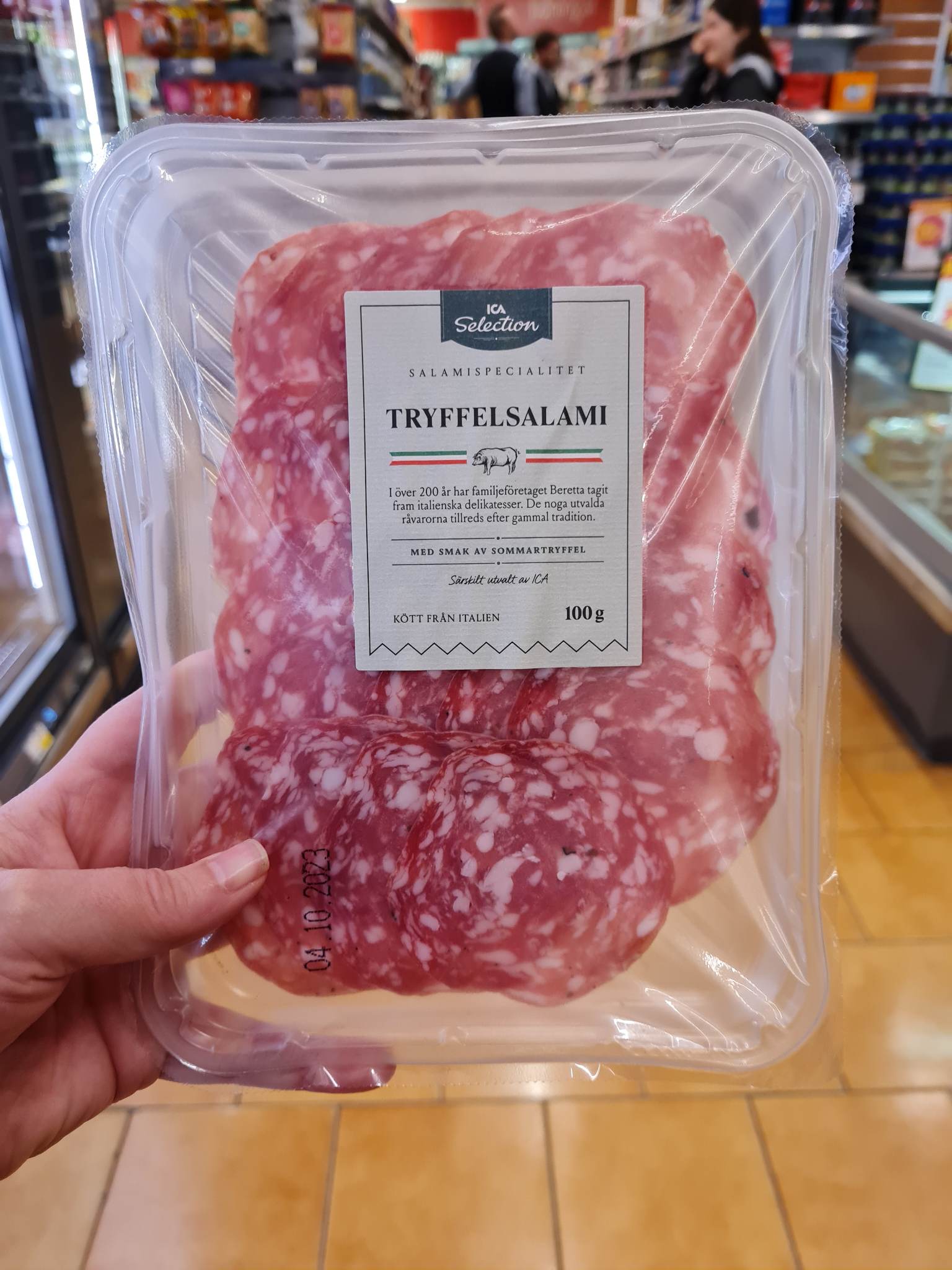 Tryffelsalami från ICAs eget varumärke
